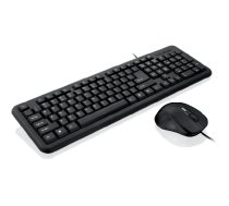 Keyboard + mouse Set IBOX OFFICE KIT II KLAW. I MYSZ OPT.USB IKMOC2005070U (USB 2.0; (US); black color; Optical)