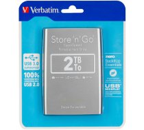 Verbatim Store n Go 2,5 2TB USB 3.0 silver 53189