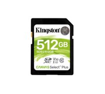 Kingston Canvas Select Plus SDXC 512GB  Class10 UHS-I SDS2/512GB