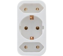 REV transition plug 2-fold + 1 Safety contact white