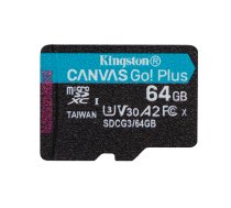 Kingston Canvas Go Plus MicroSDXC 64GB Single Pack SDCG3/64GBSP