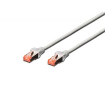 Patchkabel CAT6 RJ45 S/FTP LÃÂ¤nge 15 m Farbe grey AWG 27/7 Cu Digitus