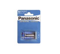 Battery Panasonic General Purpose 9V Block 6F22 (1 Pcs.)