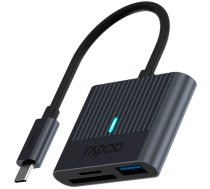 Rapoo USB-C Card Reader grey