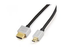Reekin HDMI Cable - 10 Meter - FULL HD Ultra Slim Micro (Hi-Speed w. Eth.)