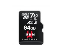 GOODRAM IRDM microSDXC 64GB V30 UHS-I U3 + adapter IR-M2AA-0640R12