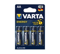 Varta Battery Alkaline Mignon AA LR06 1.5V - Energy Blister (4-Pack)