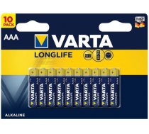 Varta Battery Alkaline Micro AAA LR03 1.5V Longlife Blister (10-Pack)