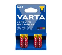 Varta Battery Alkaline Micro AAA LR03 1.5V Longlife Max Power (4-Pack)