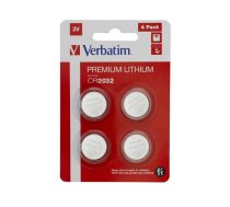 Verbatim Battery  Lithium Knopfzelle CR2032 3V - Blister (4-Pack)