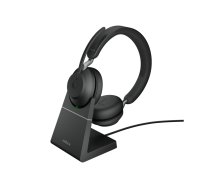 Jabra Evolve2 65 Stereo UC + Charging station + Link 380 USB-A Black