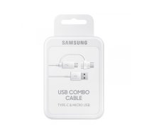 Samsung Combo Cable USB Type-C + Micro-USB - White BULK - EP-DG930DWEGWW