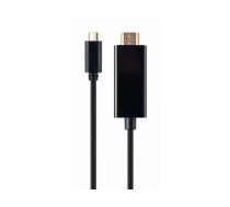 CableXpert USB-C to HDMI-male adapter 4K 60Hz 2m  A-CM-HDMIM-02