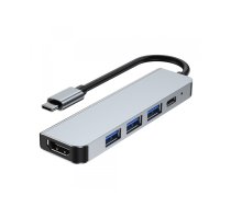 CableXpert USB Typ-C Multi-Port-Adapter (Hub + HDMI + PD) - A-CM-COMBO5-03