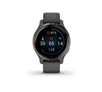 Garmin Venu 2S 40mm mit Silikon Armband 18mm Schiefergrau 010-02429-10