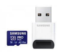 Samsung PRO Plus microSD Card 128GB + USB Card Reader (2023) MB-MD128SB/WW