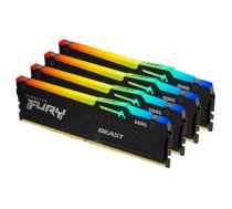 Kingston 28GB(4x32GB) DDR5 5200MT/s CL40 Black RGB XMP KF552C40BBAK4-128