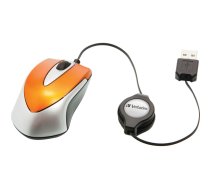 Verbatim Go Mini Optical Travel Mouse Volcanic Orange      49023