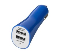 12V Car Charger 2x USB Port 2.1A (Blue)