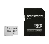 Transcend microSDHC 300S-A  16GB Class 10 UHS-I U1