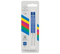 1x2 Parker Quinkflow Basic Ballpoint Pen Refill M blue