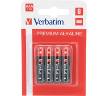 1x4 Verbatim Alkaline Battery Micro AAA LR 03