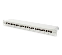 CAT6 patch panel shielde d 24-port RJ45 LSA 1U