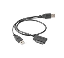 Adapter USB(M)+Power -> SATA Slim SSD