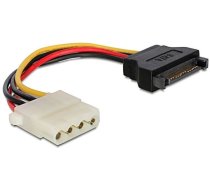 Sata Power Cable 15PIN   Male->4PIN Molex 15cm