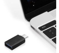 Adapter GEMBIRD A-USB2-CMAF-01 (USB type C M - USB 2.0 F; black color)