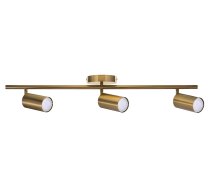 Activejet SPECTRA triple gold ceiling wall lamp strip spotlight GU10 for living room