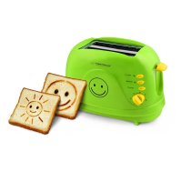 Toaster Esperanza SMILEY EKT003 (750W; green color)