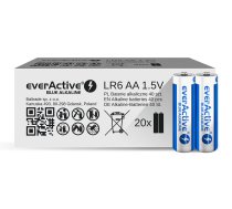 Alkaline batteries everActive Blue Alkaline LR5 AA  - carton box - 40 pieces, limited edition