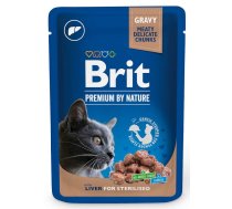 BRIT Premium Cat Liver Sterilised - wet cat food - 100g