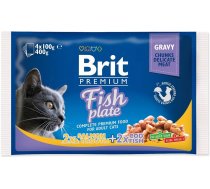 BRIT Premium Cat Fish Plate - wet cat food - 4x100g