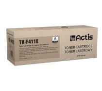 Actis TH-F411X toner replacement HP 410X CF411X; Compatible; page yield: 5000 pages; Printing colours: Cyan. 5 years warranty.