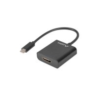 Adapter Lanberg AD-UC-HD-01 (USB type C M - HDMI F; 0,15m; black color)