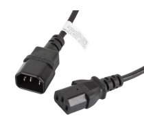 Cable Lanberg CA-C13E-10CC-0018-BK (C14 / IEC C14 / IEC 320 C14 M - C13 F; 1,8m; black color)