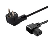 Cable SAVIO CL-115 (C13 / IEC C13 / IEC 320 C13 M - Schuko M; 1,2m; black color)
