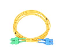 Extralink SC/UPC-SC/APC | Patchcord | PVC, Single mode, Duplex, G652D, 3mm, 0,5m  (EX.3548)