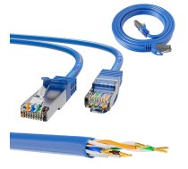 Extralink Kat.6A S/FTP 0.5m | LAN Patchcord | Copper twisted pair, 10Gbps  (EX.6549)