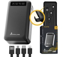 Extralink EPB-084 20000mAh Black | Power Bank | Powerbank, USB-C (EX.19614)