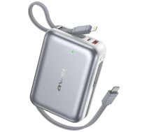 AWEI Power bank C03 20000mAh 45W USB-A/USB-C + Lightning/USB-C cable, silver (C03)