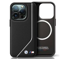 BMW BMHMP16L23PUCPK iPhone 16 Pro 6.3" czarny/black hardcase M Perforated Twisted Line MagSafe  (BMHMP16L23PUCPK)