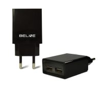 Beline Network charge. 2xUSB 2A black/black (only head)  (U05 without cable)