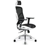 Diablo Chairs Ergonomic V-Basic armchair, black and white (969)