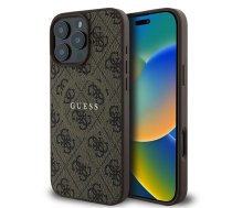 GUESS GUHMP16LG4GFRW iPhone 16 Pro 6.3" brown hard case 4G Ring Classic Logo MagSafe (GUHMP16LG4GFRW)