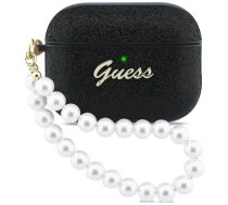 GUESS Glitter Pearl Strap Case for AirPods Pro 3, Black (GUAP3GLGPSK)