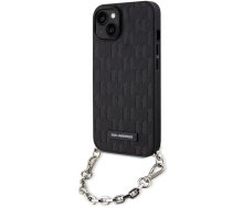 Karl Lagerfeld KLHCP14SSACKLHPK iPhone 14 / 15 / 13 6.1" czarny/black hardcase Saffiano Monogram Chain  (KLHCP14SSACKLHPK)