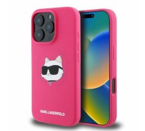 Karl Lagerfeld KLHMP16LSCHPPLF iPhone 16 Pro 6.3" fuksja/fuschia hardcase Silicone Choupette Head Print MagSafe  (KLHMP16LSCHPPLF)